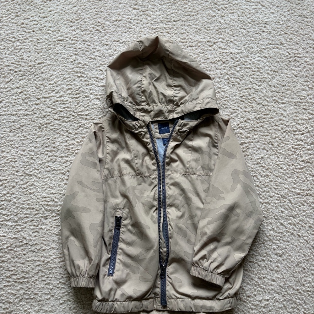 GAP Kids Tan Camouflage Raincoat